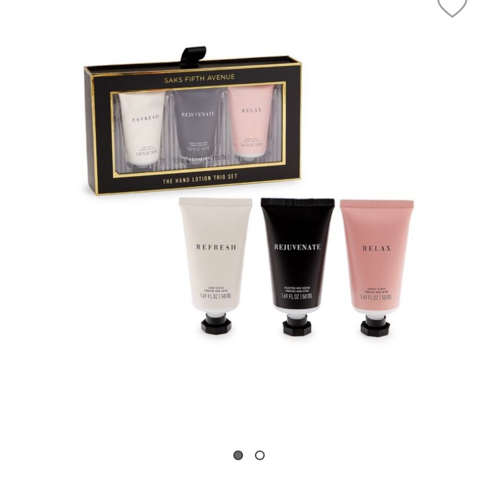 NWT Saks Fifth Avenue Hand Lotion Trio Set, 1.69 oz each, Lemon, Mint, L… - Picture 4 of 5